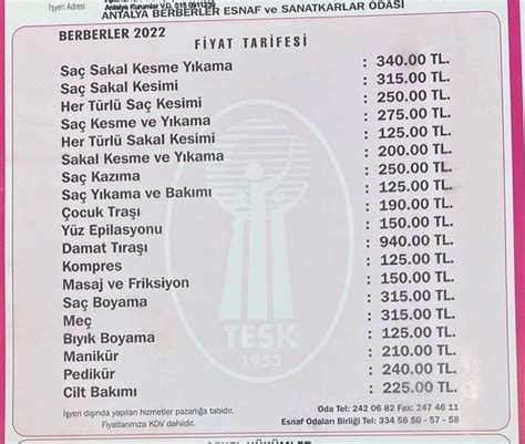 Antalya çamaşırhane fiyat listesi